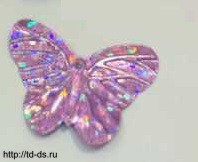 Блестки Бабочки розовый 30х23 мм уп. 50 гр. - швейная фурнитура, товары для творчества оптом  ТД "КолинькоФ"