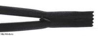 Молния потайная (нейлон) тип 3 45 см. черная уп. 10 шт. - швейная фурнитура, товары для творчества оптом  ТД "КолинькоФ"