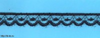 Кружево  арт. 123-1 шир. 10 мм черный (уп. 50 ярд.) - швейная фурнитура, товары для творчества оптом  ТД "КолинькоФ"