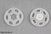 Кнопки пришивные пластик, 15 мм, уп.24 комплекта - швейная фурнитура, товары для творчества оптом  ТД "КолинькоФ"