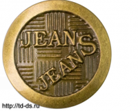 Кнопки-пуговицы джинсовые диам. 20 мм "JEANS~JEANS" антик №1  уп. 100шт. - швейная фурнитура, товары для творчества оптом  ТД "КолинькоФ"