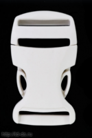 Фастекс (защелка-трезубец) шир. 32 мм, 38 х 60 мм, цв. белый  уп. 10 шт. - швейная фурнитура, товары для творчества оптом  ТД "КолинькоФ"