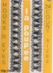 Крючки пришивные бельевые  на пластине оксид  №1  уп. 1 л.х24 шт. - швейная фурнитура, товары для творчества оптом  ТД "КолинькоФ"