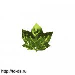 Блестки - Кленовый лист 22х22мм  салат  (уп. 10гр) - швейная фурнитура, товары для творчества оптом  ТД "КолинькоФ"
