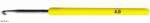 Крючок вязальный с желтой пласт.ручкой диам.4 мм уп. 10 шт. - швейная фурнитура, товары для творчества оптом  ТД "КолинькоФ"
