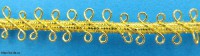 Тесьма отделочная арт. 388 (уп. 15 ярд ) шир. 10 мм золото - швейная фурнитура, товары для творчества оптом  ТД "КолинькоФ"