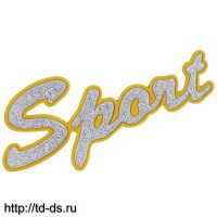 Аппликация под металл золото Sport  арт.. 5897 9х4 см. 1шт.  - швейная фурнитура, товары для творчества оптом  ТД "КолинькоФ"