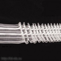 Тесьма шторная шир. 60 мм  органза, 4 нити уп.50м  (607) - швейная фурнитура, товары для творчества оптом  ТД "КолинькоФ"