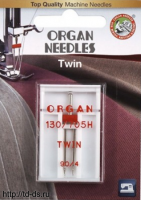 ORGAN иглы двойные 1-80/4 Blister 1 шт. - швейная фурнитура, товары для творчества оптом  ТД "КолинькоФ"