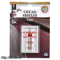 ORGAN иглы двойные 1-100/4 Blister 1 шт. - швейная фурнитура, товары для творчества оптом  ТД "КолинькоФ"