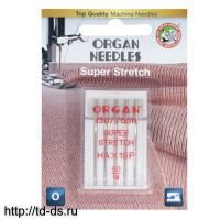 иглы ORGAN  Супер стрейч 5/90 Blister  5 игл - швейная фурнитура, товары для творчества оптом  ТД "КолинькоФ"