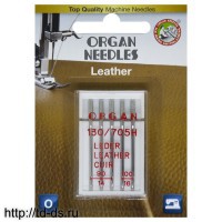Иглы ORGAN для кожи 5/90-100 Blister - швейная фурнитура, товары для творчества оптом  ТД "КолинькоФ"
