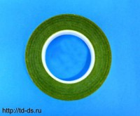Флористическая* тейп-лента св.зеленый шир. 12 мм уп. 27 м.  - швейная фурнитура, товары для творчества оптом  ТД "КолинькоФ"