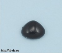 Нос для игрушек на ножке  с крепежом арт. 2  (13*10 мм) черный уп 100 шт.  - швейная фурнитура, товары для творчества оптом  ТД "КолинькоФ"