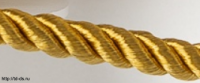 Шнур витой диам. 5 мм уп 10 ярд люрекс  золото - швейная фурнитура, товары для творчества оптом  ТД "КолинькоФ"