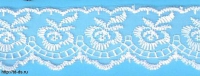 Кружево капрон  шир. 40 мм  белый 10 ярд.(9,1 м) - швейная фурнитура, товары для творчества оптом  ТД "КолинькоФ"