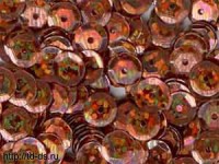 Пайетки круглые коричневые  диам. 6 мм уп.  50 гр. - швейная фурнитура, товары для творчества оптом  ТД "КолинькоФ"
