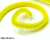 Синель-проволока, 12 мм*30см, уп. 15шт Артикул: 7719570 желтый - швейная фурнитура, товары для творчества оптом  ТД "КолинькоФ"