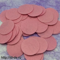 Фетровые кружочки 2,5см. Цвет: 088 pink (розовый) уп.50 шт. - швейная фурнитура, товары для творчества оптом  ТД "КолинькоФ"