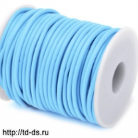 шнур каучуковый шир. 2 мм цв.голубой уп.10 м - швейная фурнитура, товары для творчества оптом  ТД "КолинькоФ"