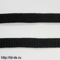Шнурки кроссовочные дл. 100 см  цв черный шир. 10 мм уп. 10 пар - швейная фурнитура, товары для творчества оптом  ТД "КолинькоФ"