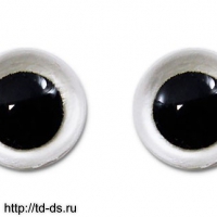 Глазки прозрачные клеевые 14 мм  прозрачный , уп. 50 шт. - швейная фурнитура, товары для творчества оптом  ТД "КолинькоФ"