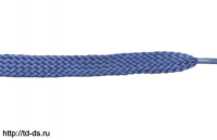 Шнурки кроссовочные дл. 100 см  цв темно-голубой шир. 10 мм уп. 10 пар - швейная фурнитура, товары для творчества оптом  ТД "КолинькоФ"