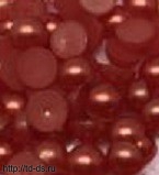 Полубусины 6 мм №31 упак 20 гр. 6-31 красный - швейная фурнитура, товары для творчества оптом  ТД "КолинькоФ"