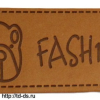 Лейбл пришивной (уп. 10шт) 55*25мм FASHION (панда) - швейная фурнитура, товары для творчества оптом  ТД "КолинькоФ"