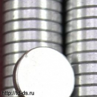  магниты неодимовые 10*1 мм, арт.-2733 уп. 10 шт. - швейная фурнитура, товары для творчества оптом  ТД "КолинькоФ"