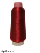 Нитки люрекс красный 3500 м. 1 шт. - швейная фурнитура, товары для творчества оптом  ТД "КолинькоФ"