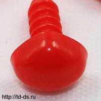 Нос для игрушек на ножке 11х9 арт. 1 красный (уп 100 шт)  - швейная фурнитура, товары для творчества оптом  ТД "КолинькоФ"