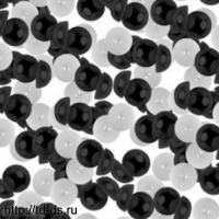 Полубусины 6 мм  уп. 20 гр. цв. черный - швейная фурнитура, товары для творчества оптом  ТД "КолинькоФ"