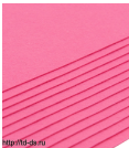 Фетр листовой жесткий, 1.0мм, 160гр, 20х30см, Артикул: 7730797 цв. розовый-9,  уп. 12 шт. - швейная фурнитура, товары для творчества оптом  ТД "КолинькоФ"