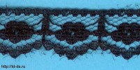 Кружево* арт.168-1 ш.15мм (уп.50ярд) черное - швейная фурнитура, товары для творчества оптом  ТД "КолинькоФ"