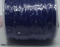 Шнур вощеный (для бижутерии) шир. 1 мм синий (уп. 100 м.) - швейная фурнитура, товары для творчества оптом  ТД "КолинькоФ"