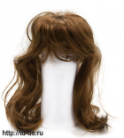 Волосы для кукол QS-5 Артикул: 7709504 диам.10/12 см. длина 27 см. цв. каштан - швейная фурнитура, товары для творчества оптом  ТД "КолинькоФ"