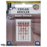  иглы ORGAN  Супер стрейч 5/65 Blister  5 игл - швейная фурнитура, товары для творчества оптом  ТД "КолинькоФ"