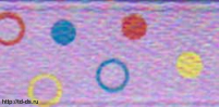 Детская ленточка Пузырьки* арт. DL сирень 10 мм (уп. 50 ярд)  - швейная фурнитура, товары для творчества оптом  ТД "КолинькоФ"