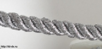 Шнур витой диам. 5 мм уп 10 ярд цв. под серебро - швейная фурнитура, товары для творчества оптом  ТД "КолинькоФ"
