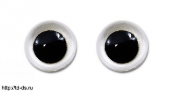 Глазки прозрачные клеевые 16 мм  прозрачный , уп. 50 шт. - швейная фурнитура, товары для творчества оптом  ТД "КолинькоФ"