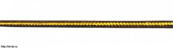  Шнур люрекс золото шир. 2 мм уп 100 м - швейная фурнитура, товары для творчества оптом  ТД "КолинькоФ"