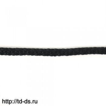 С2045 Шнур плетеный, 5 мм*100 м черный - швейная фурнитура, товары для творчества оптом  ТД "КолинькоФ"