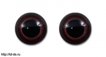 Глазки прозрачные винтовые с шайбой 12 мм т.коричневый, уп. 50 шт. - швейная фурнитура, товары для творчества оптом  ТД "КолинькоФ"