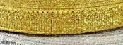 Лента металлизированная (парча)  шир. 0,6 см цв. яркое золото 096уп. 24 ярд.  - швейная фурнитура, товары для творчества оптом  ТД "КолинькоФ"