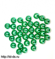 Бусины под жемчуг диам. 12 мм цв. зеленый (уп. 250 гр.+/-279 шт.) - швейная фурнитура, товары для творчества оптом  ТД "КолинькоФ"