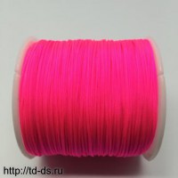 Нейлоновый шнур Шамбала 1мм цвет F106 яр. розовый  уп.100 м. - швейная фурнитура, товары для творчества оптом  ТД "КолинькоФ"