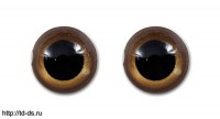 Глазки прозрачные клеевые 12 мм св.коричневый, уп. 50 шт. - швейная фурнитура, товары для творчества оптом  ТД "КолинькоФ"