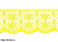 Кружево* арт.133-1 ш.20мм (уп.50ярд) желтый - швейная фурнитура, товары для творчества оптом  ТД "КолинькоФ"