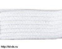Лента эластичная вязанная ТВ-15 шир. 15 мм белая уп. 40 м - швейная фурнитура, товары для творчества оптом  ТД "КолинькоФ"